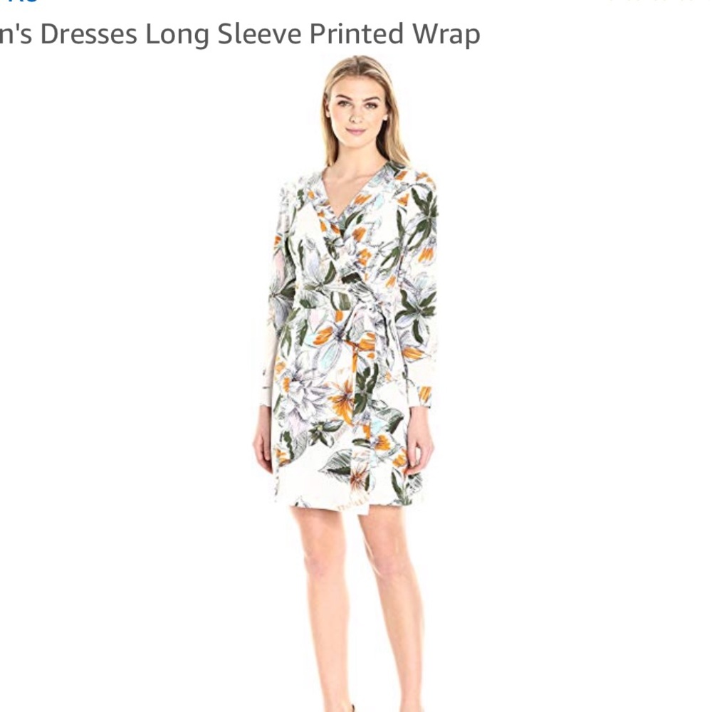 Floral wrap dress